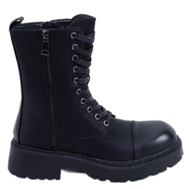 Vojenské boty Lauper Black černá Vojenské boty Lauper Black černá