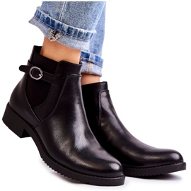 PJ1 Dámské teplé boty Jodhpur Black Janette černý