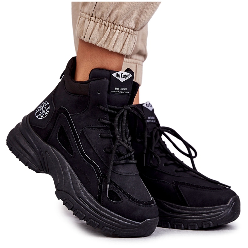 Boty na platformě Lee Cooper LCJ-22-44-1353L Black černá