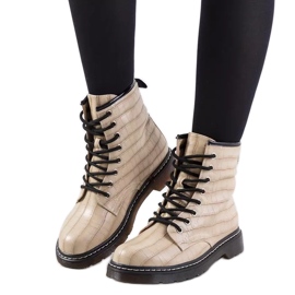 Béžové dámské turistické boty Norte béžový Béžové dámské turistické boty Norte béžový