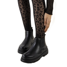 Černé kozačky na platformě Tausel černá