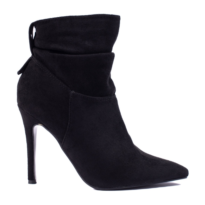 W. Potocki Elegantní dámské kozačky na vysokém podpatku Potocki černá