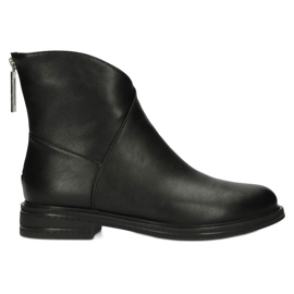 Kožené boty Jodhpur boty Filippo DBT4077 černý