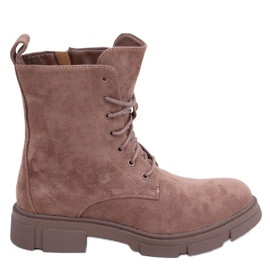 Šněrovačky Turner Khaki béžový hnědý Šněrovačky Turner Khaki béžový hnědý