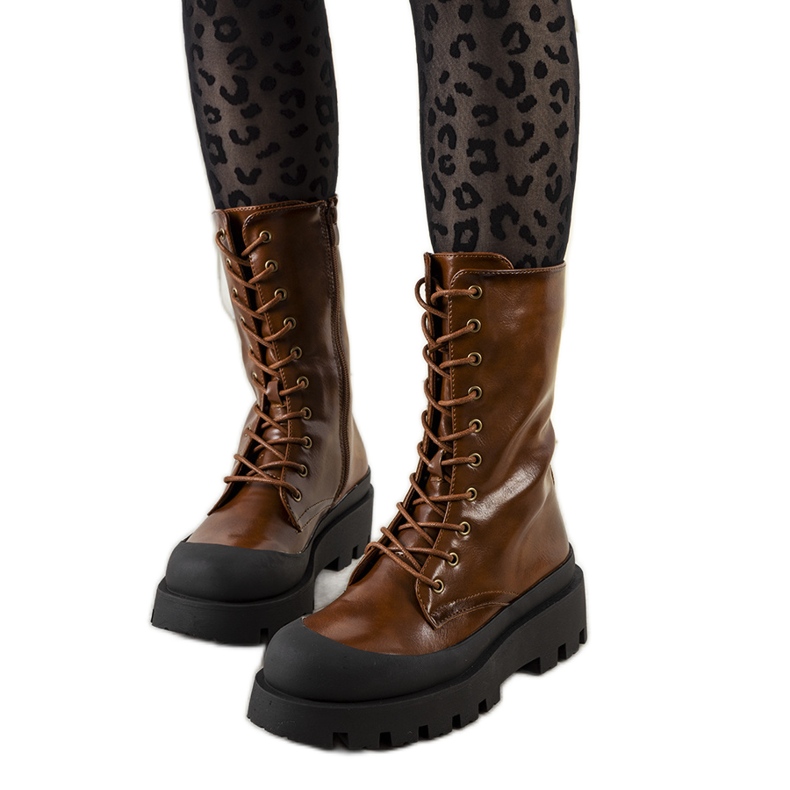 Hnědé dámské boty značky Formosa hnědý