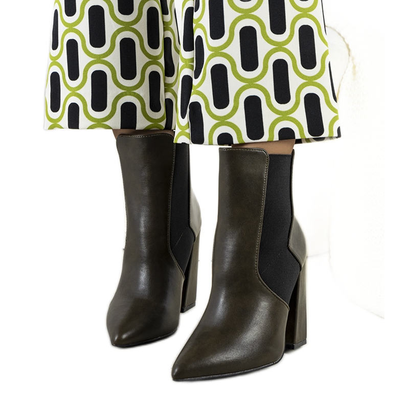 Zelené Chelsea boty na Hamiltově sloupku zelená