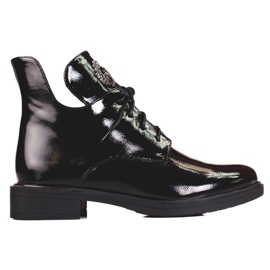 Dámské kozačky Shelovet s výřezem černá