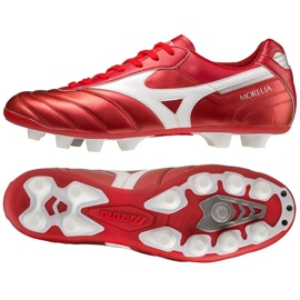 Kopačky Mizuno Morelia Ii Elite Md M P1GA221260 červený pomeranče a červené