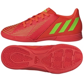 Kopačky Adidas Predator Edge.4 In Jr GZ6014 červený pomeranče a červené