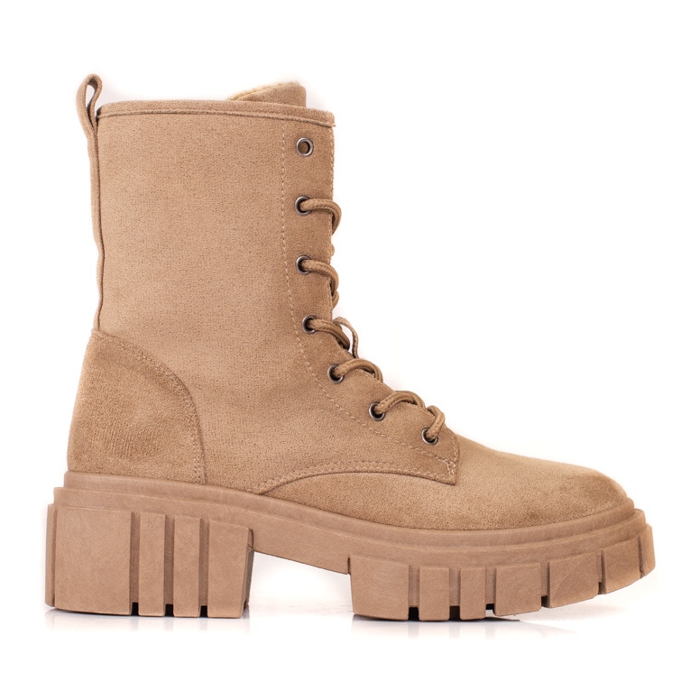 Béžové semišové dámské tašky Shelovet béžový hnědý