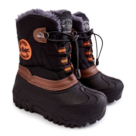 Černé dětské zateplené sněhule Lee Cooper LCJ-21-44-0524 černý
