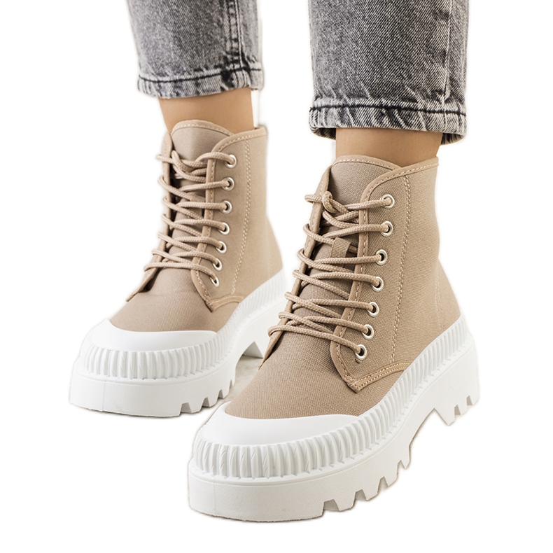 Hnědé tenisky Roxo hnědý khaki zelená