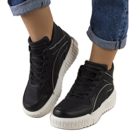 Černé kotníkové tenisky Clyme černý