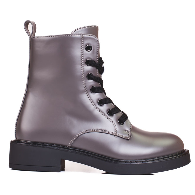 Šedé dámské tašky Shelovet s kovovým leskem šedá Šedé dámské tašky Shelovet s kovovým leskem šedá