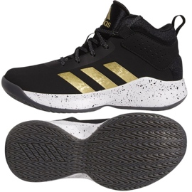 Basketbalové boty Adidas Cross Em Up 5 K Wide GX4790 černý černý