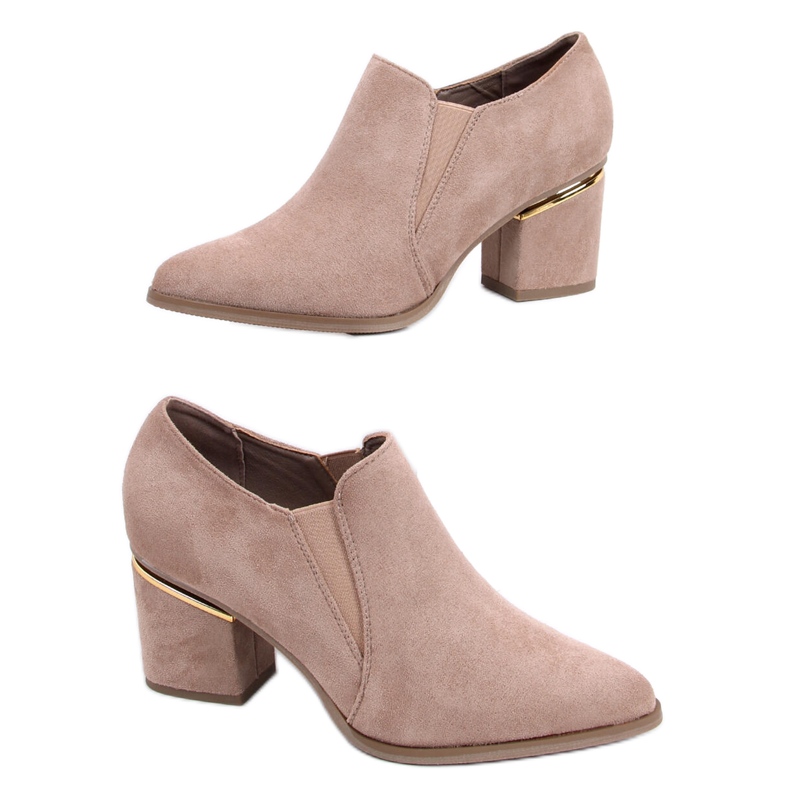 Vysoké podpatky Brenda Khaki béžový