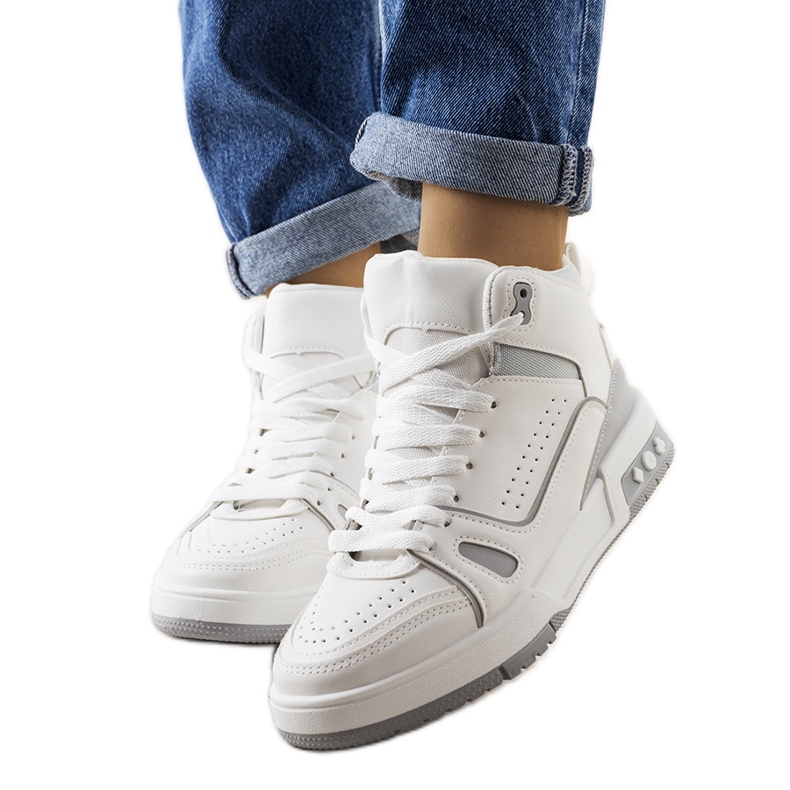 Šedé tenisky na kotník Megatheo šedá