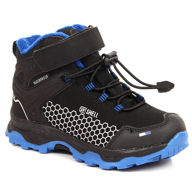 Dětské nepromokavé sněhule na suchý zip American Club AM904A černá