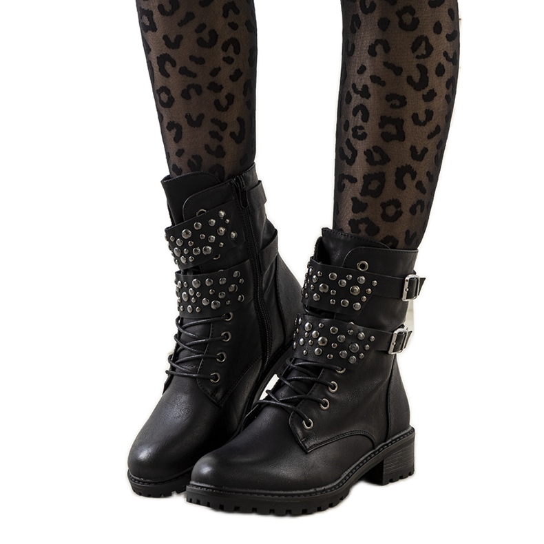 Černé dámské boty Menez černá Černé dámské boty Menez černá