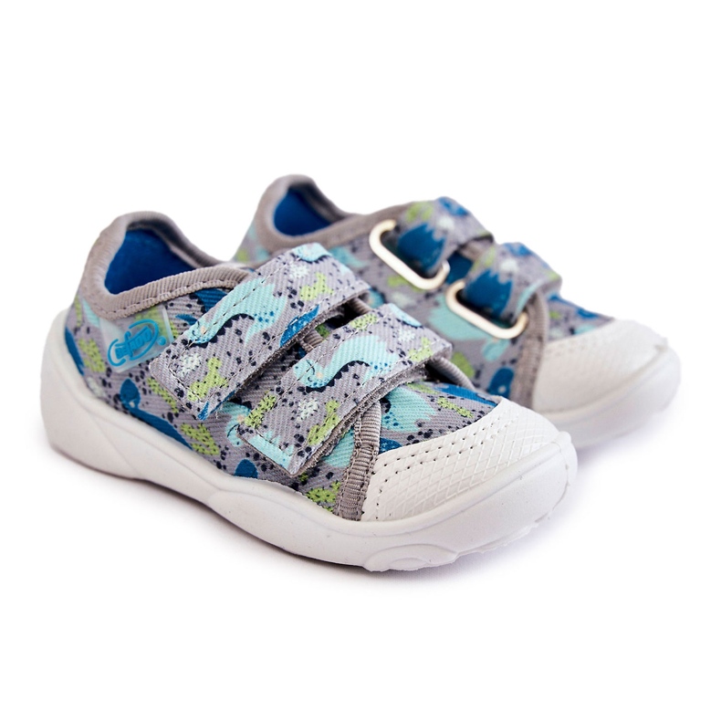 BEFADO S.A. Dětské tenisky Dinosauři Befado 907P156 Šedé šedá