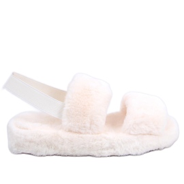 BM Dámské pantofle Candice Beige béžový BM Dámské pantofle Candice Beige béžový