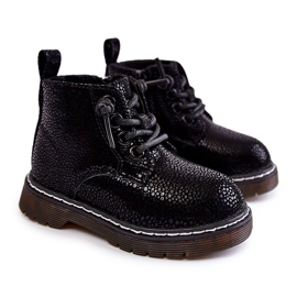 Dětské zateplené kozačky se zipem černá Betsy černý