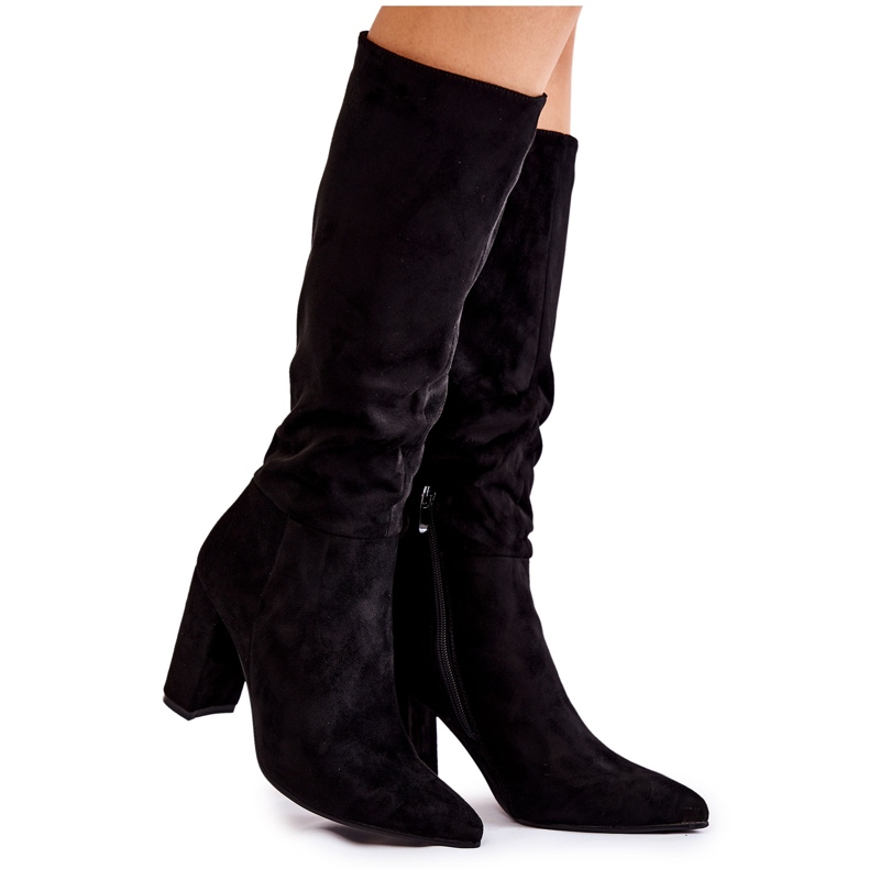 PG1 Semišové nazouváky, černé Miriam černá