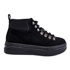 Černé boty Cross Jeans KK2R4074C Black černý