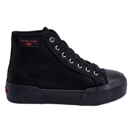 Dámské vysoké tenisky Cross Jeans KK2R4055C Black černý