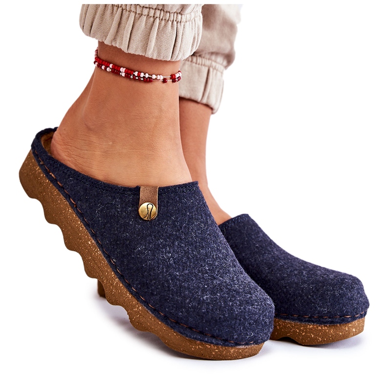 Domácí pantofle Profylaktické pantofle Inblu DK-08-041 Námořnická modrá