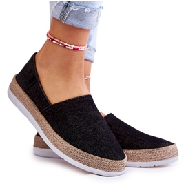 Dámské Sneakers Slip On Big Star KK276008 Černé černý