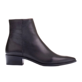 Marco Shoes Decentní kozačky z měkké kůže černý