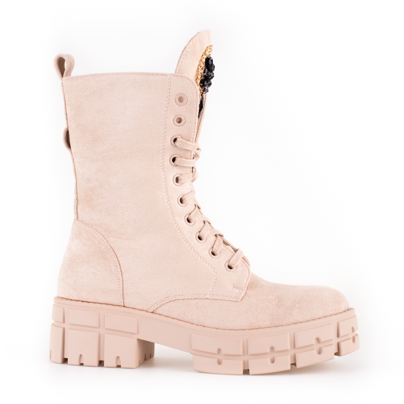 Dámské semišové tašky s béžovým zdobením Shelovet