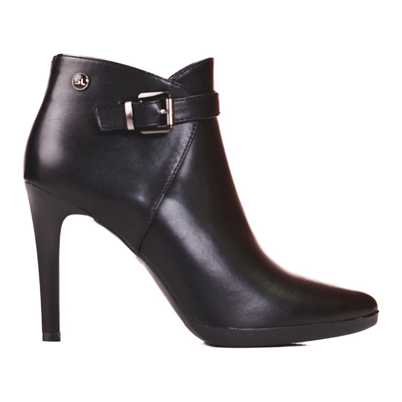 Elegantní kozačky na vysokém podpatku Sergio Leone černá Elegantní kozačky na vysokém podpatku Sergio Leone černá