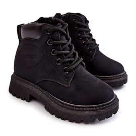 Dětské zateplené boty Black Cheddy černá Dětské zateplené boty Black Cheddy černá