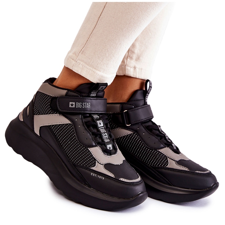 Dámská sportovní obuv Memory Foam System Big Star KK274403 Black černá