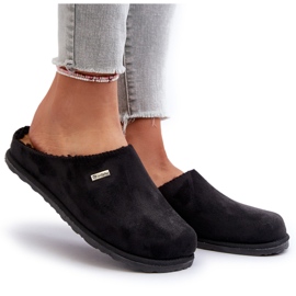 Domácí zateplené pantofle Inblu CS-34-014 Black černý