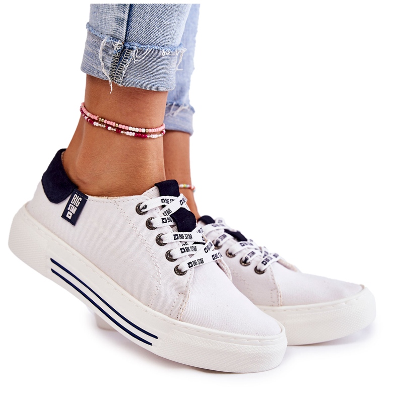 Dámské tenisky Memory Foam System Big Star KK276002 White bílý Dámské tenisky Memory Foam System Big Star KK276002 White bílý