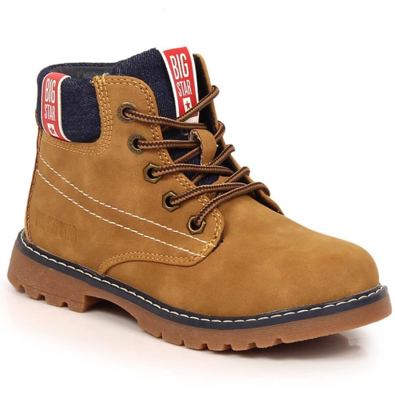 Zateplené boty Big Star INT1789 hnědý