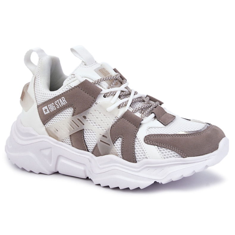 Lehká pánská sportovní obuv Big Star KK174055 Bílá bílý