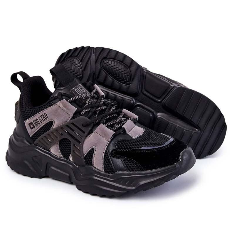 Lehká pánská sportovní obuv Big Star KK174054 Černá Lehká pánská sportovní obuv Big Star KK174054 Černá