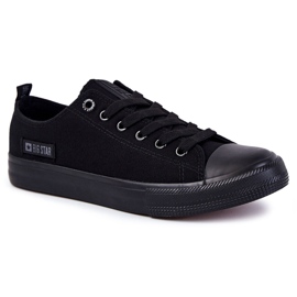 Pánské tenisky s nízkým materiálem Big Star KK174007 Black černý