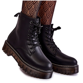Dámské kozačky na zip Big Star KK274537 Black černý