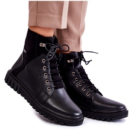 Sergio Leone Dámské Kozačky Na Černé Platformě Kristin černý