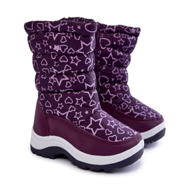 PE1 Dětské sněhule Warm Purple Terra fialová