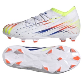Kopačky Adidas Predator Edge.3 Fg Jr GW0981 bílý bílý Kopačky Adidas Predator Edge.3 Fg Jr GW0981 bílý bílý