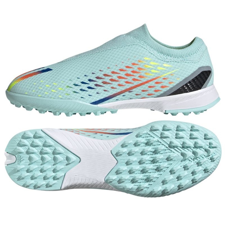 Kopačky Adidas X Speedportal.3 Ll Tf Jr GW8477 modrý modrý Kopačky Adidas X Speedportal.3 Ll Tf Jr GW8477 modrý modrý