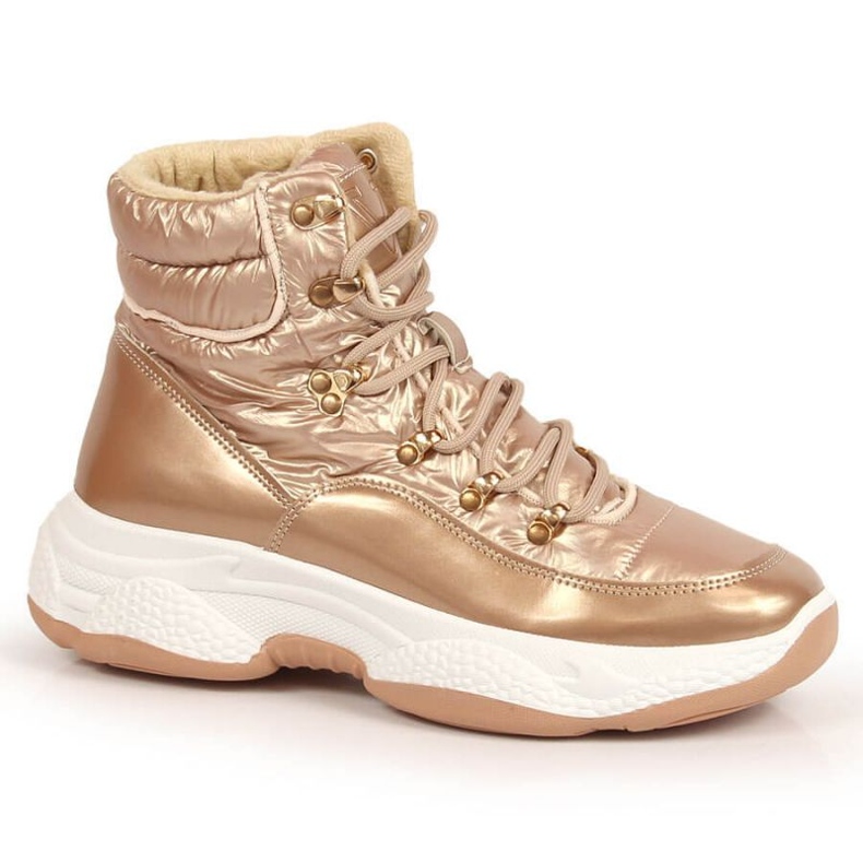 Vysoká zateplená sportovní obuv Vinceza W JAN163B zlatý Vysoká zateplená sportovní obuv Vinceza W JAN163B zlatý