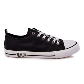 Pánské kožené tenisky Big Star KK174047 Black černý
