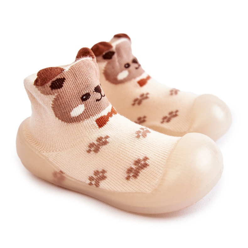 BEFADO S.A. Dětské pantofle Niechodki Befado 002P037 Béžová hnědý